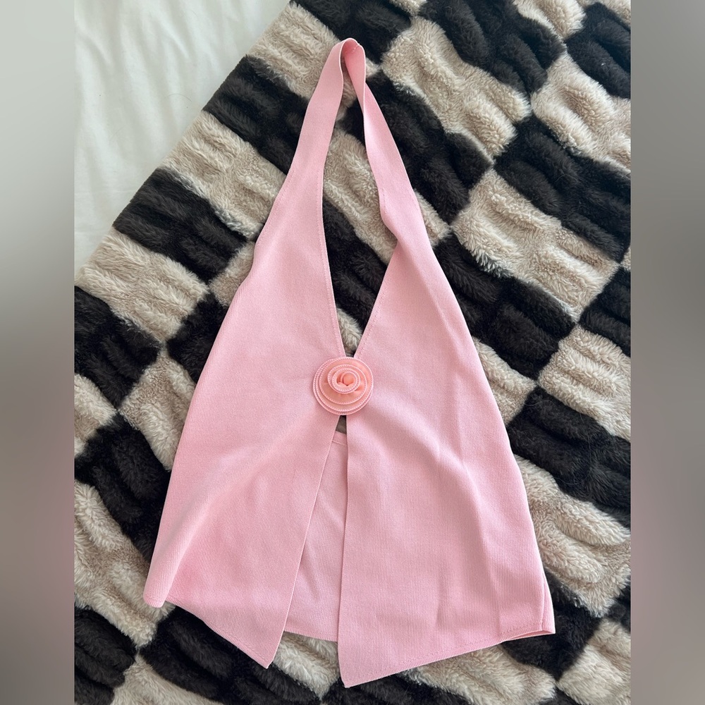 Pink Halter Top